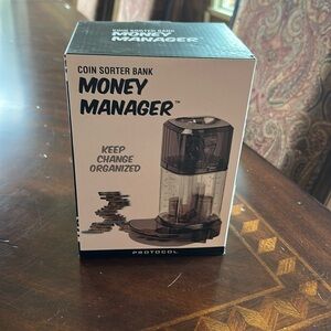 Money Manager Coin Sorter Bank - (Smoked Black)